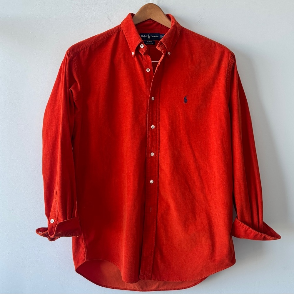 Vintage‎ Ralph Lauren Men's Corduroy Shirt - Medium